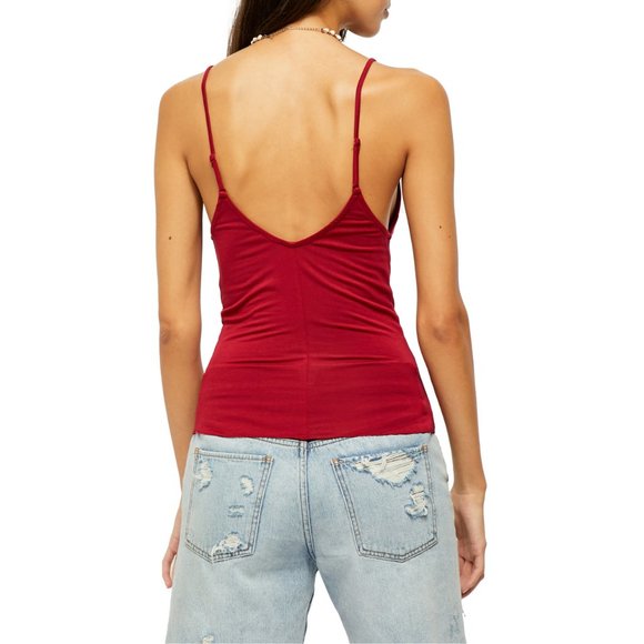 NWT Free People Disco Days Drape Neck Camisole Top - Picture 2 of 5